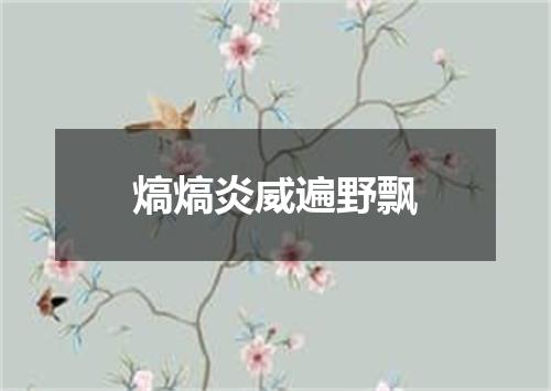 熇熇炎威遍野飘