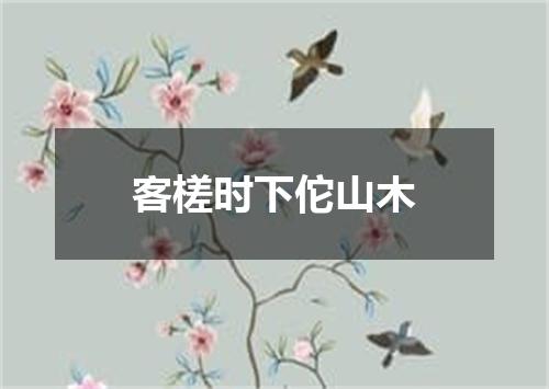 客槎时下佗山木