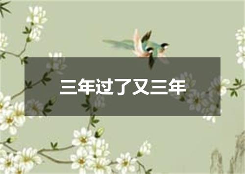 三年过了又三年