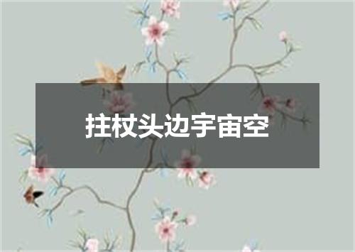 拄杖头边宇宙空