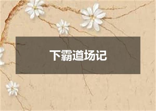 下霸道场记