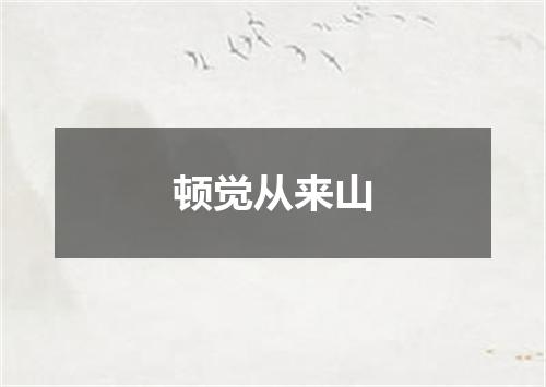 顿觉从来山