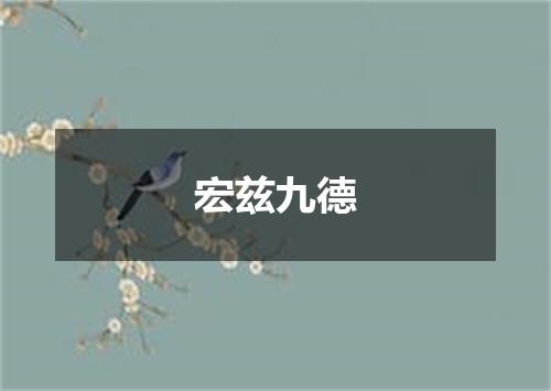 宏兹九德