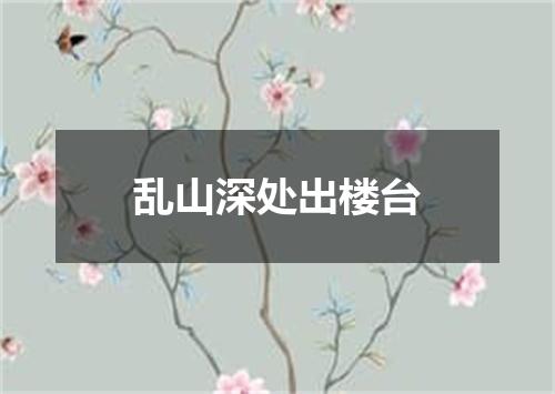 乱山深处出楼台