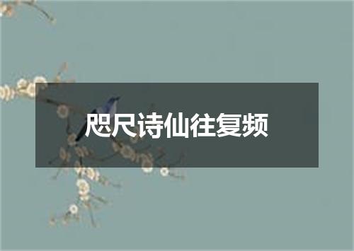 咫尺诗仙往复频