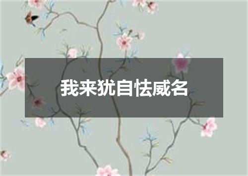 我来犹自怯威名