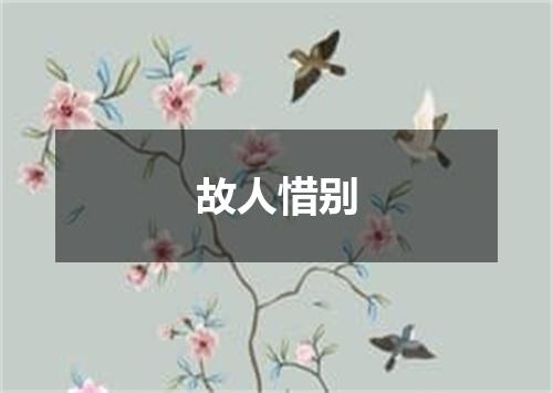 故人惜别