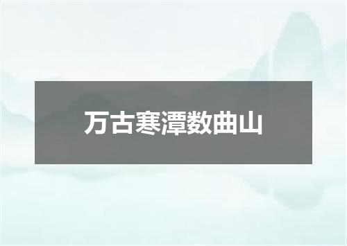 万古寒潭数曲山