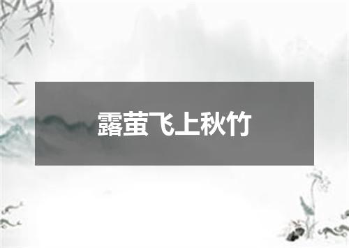 露萤飞上秋竹