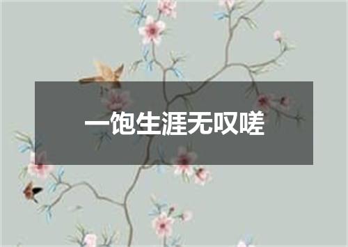 一饱生涯无叹嗟