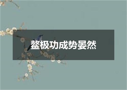 鳌极功成势晏然