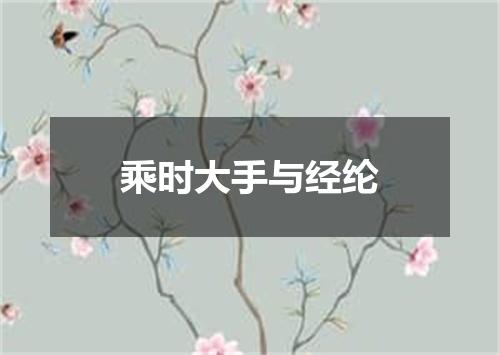 乘时大手与经纶