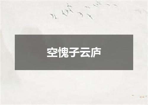 空愧子云庐