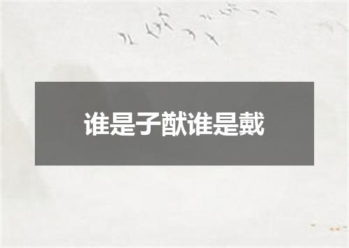 谁是子猷谁是戴