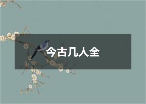 今古几人全