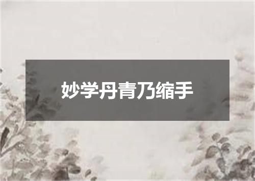 妙学丹青乃缩手