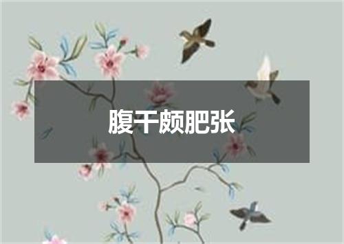 腹干颇肥张
