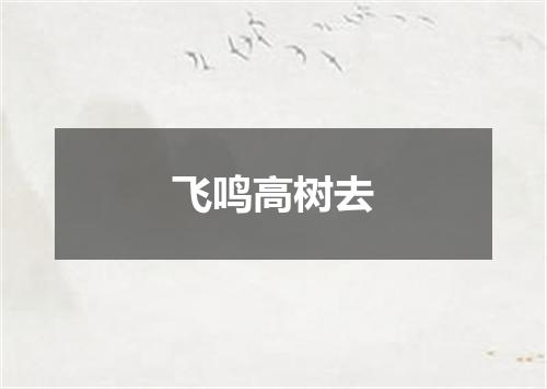 飞鸣高树去