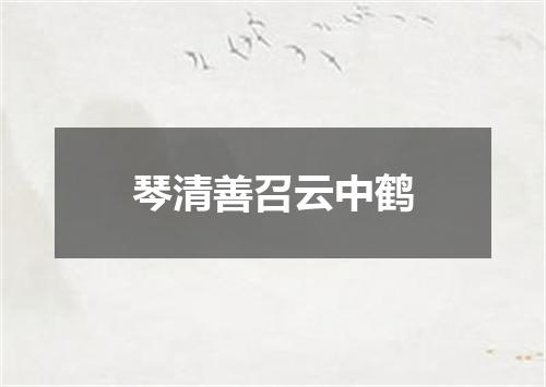 琴清善召云中鹤