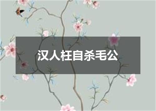 汉人枉自杀毛公
