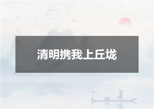 清明携我上丘垅