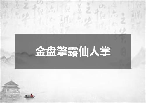 金盘擎露仙人掌