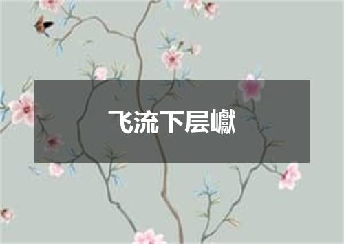 飞流下层巘