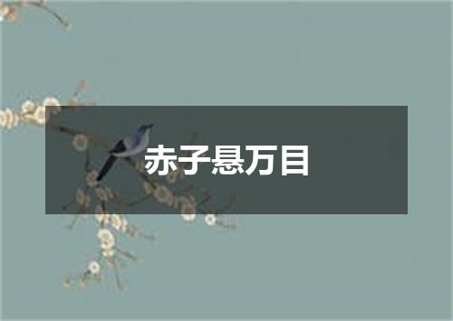 赤子悬万目