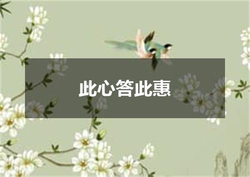 此心答此惠