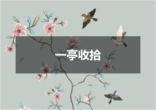 一亭收拾