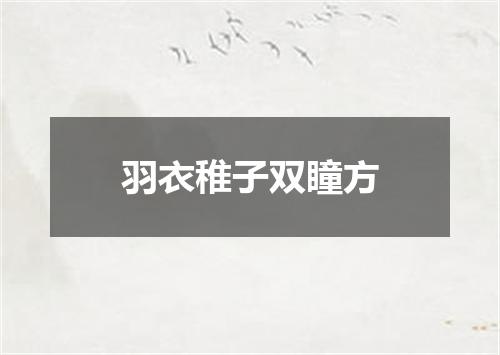 羽衣稚子双瞳方