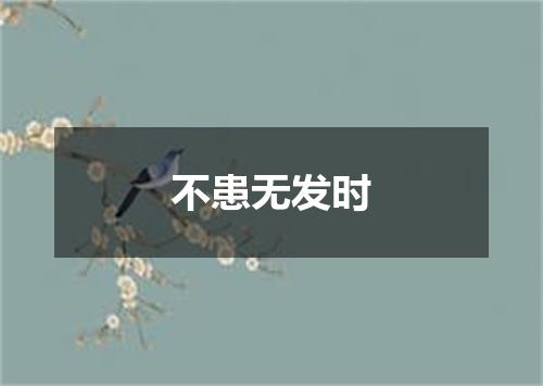 不患无发时