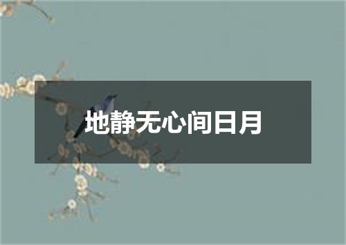 地静无心间日月