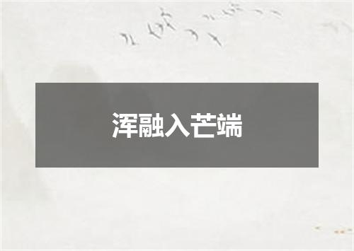 浑融入芒端