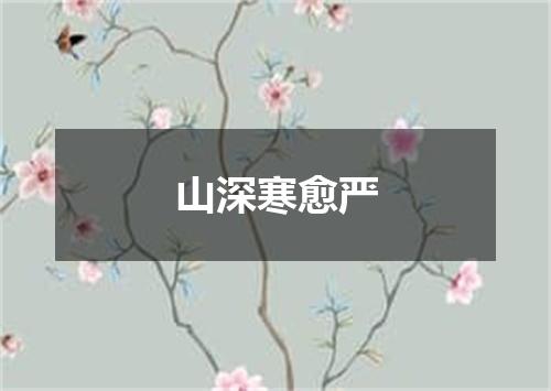 山深寒愈严