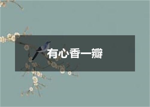 有心香一瓣