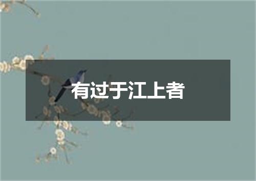 有过于江上者