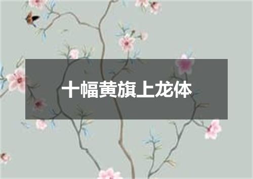 十幅黄旗上龙体