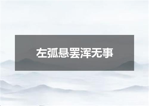 左弧悬罢浑无事