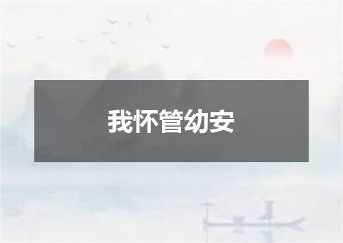我怀管幼安