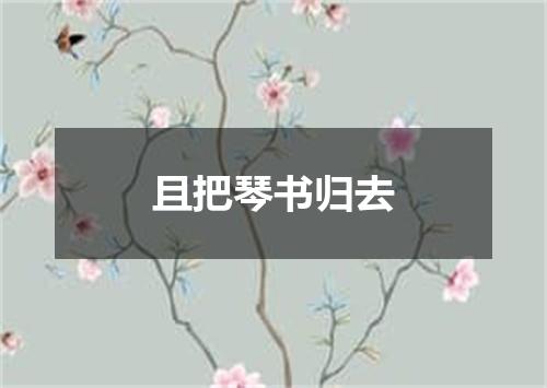 且把琴书归去