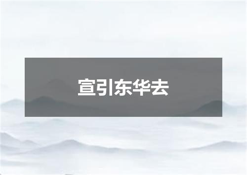 宣引东华去