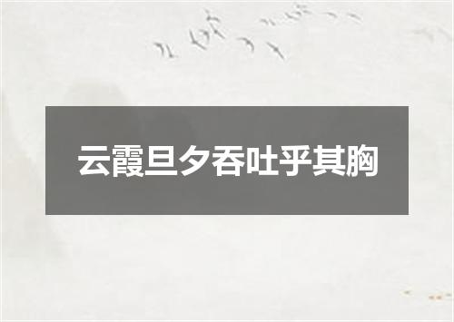 云霞旦夕吞吐乎其胸