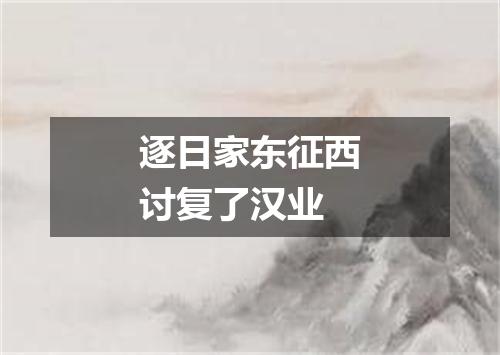 逐日家东征西讨复了汉业