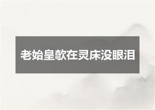 老始皇欹在灵床没眼泪