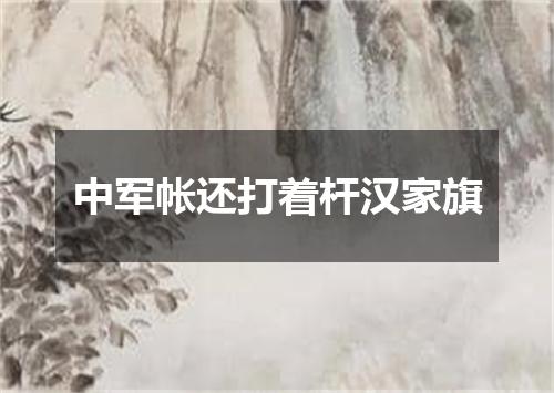 中军帐还打着杆汉家旗