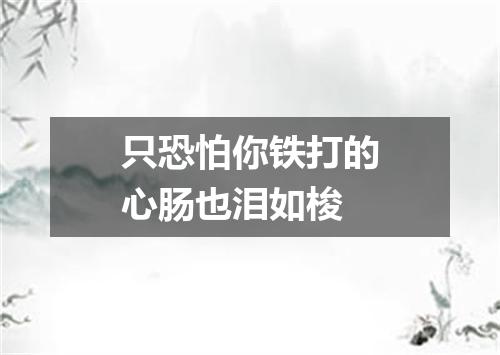 只恐怕你铁打的心肠也泪如梭