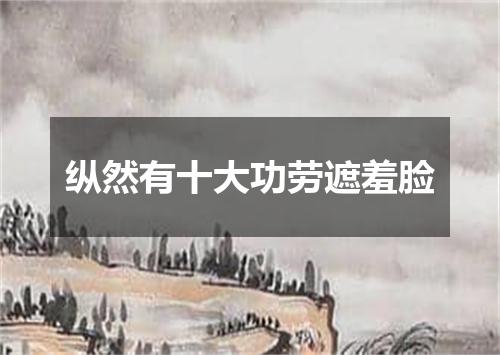 纵然有十大功劳遮羞脸