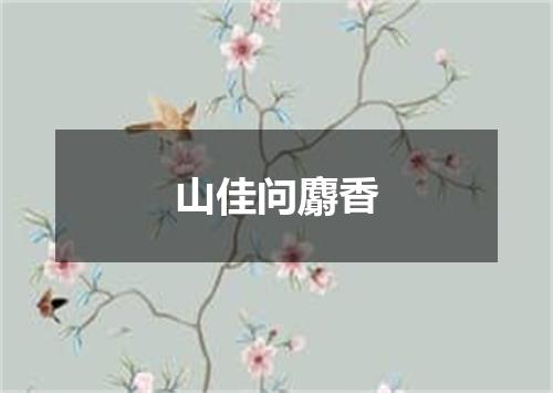 山佳问麝香