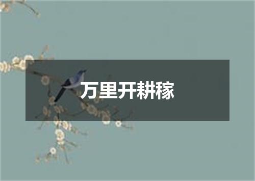 万里开耕稼